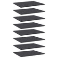 Bookshelf Boards 8 pcs Gray 23.6"x19.7"x0.6" Engineered Wood