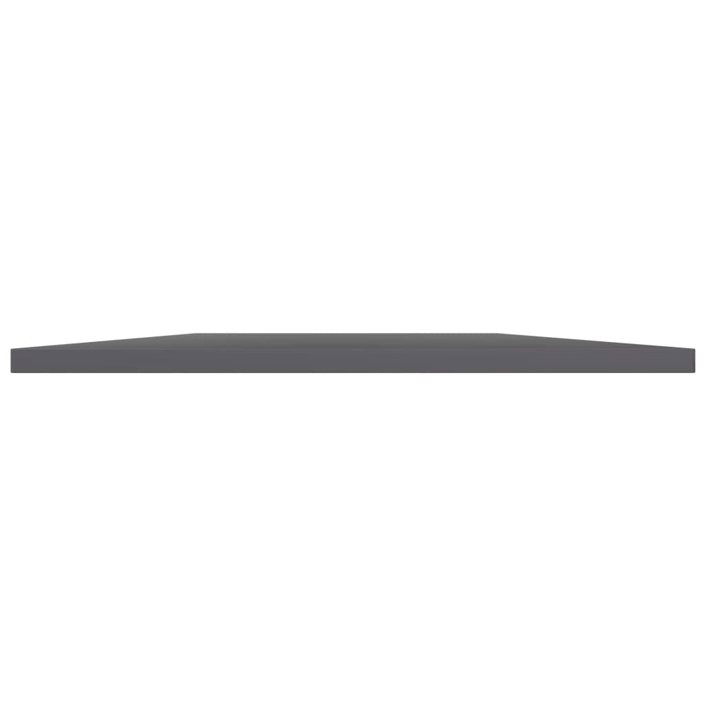 Bookshelf Boards 8 pcs High Gloss Gray 23.6"x19.7"x0.6" Engineered Wood