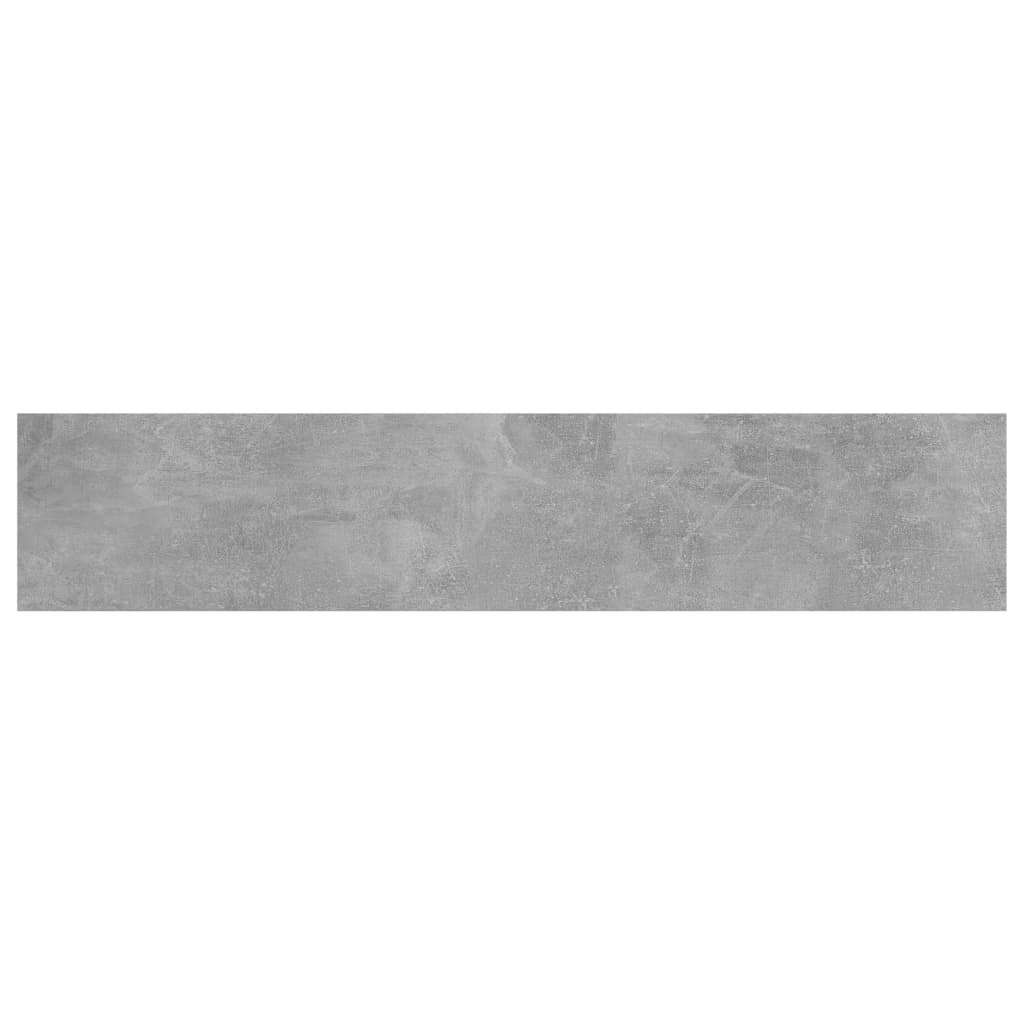 Bookshelf Boards 8 pcs Concrete Gray 39.4"x7.9"x0.6" Engineered Wood