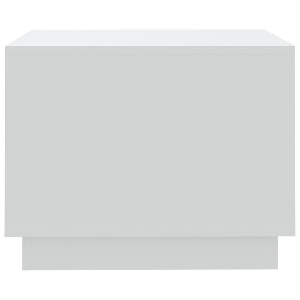 Coffee Table White 21.7"x21.7"x16.9" Engineered Wood