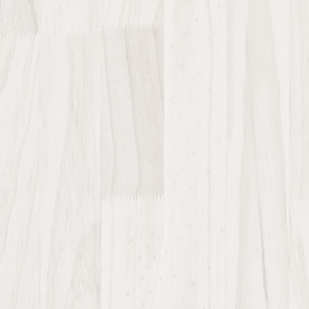 Garden Planter White 39.4"x19.7"x19.7" Solid Wood Pine