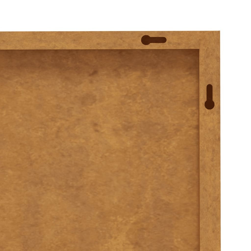 Patio Wall Decoration 41.3"x21.7" Corten Steel Skyline Design