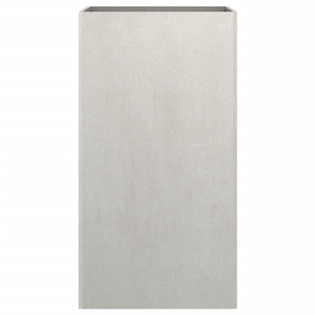 Planter Silver 16.5"x15"x29.5" Stainless Steel