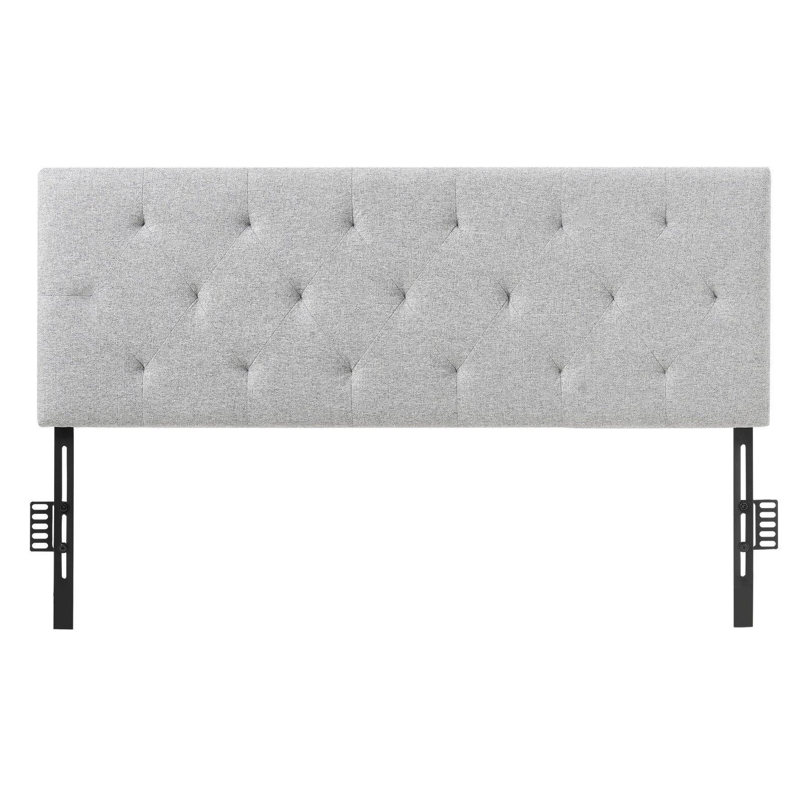 Headboard, Full Size Headboard with Adjustable Height, Comfortable Diamond Tufted for Full Size Bed, W 56.3 x H?35.6-47.4?inches, Ideal for Bedroom, Hotel, Homestay, Dormitory, Light Grey