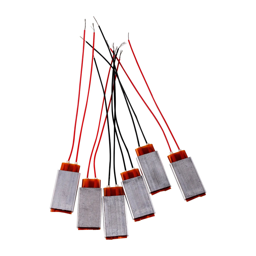 Color: Black - 220V/12V 80-220 Degrees Celsius PTC Heaters Heating Element Hair Dryer Accessories Curlers Heater Poultry Incubator 1 Pc