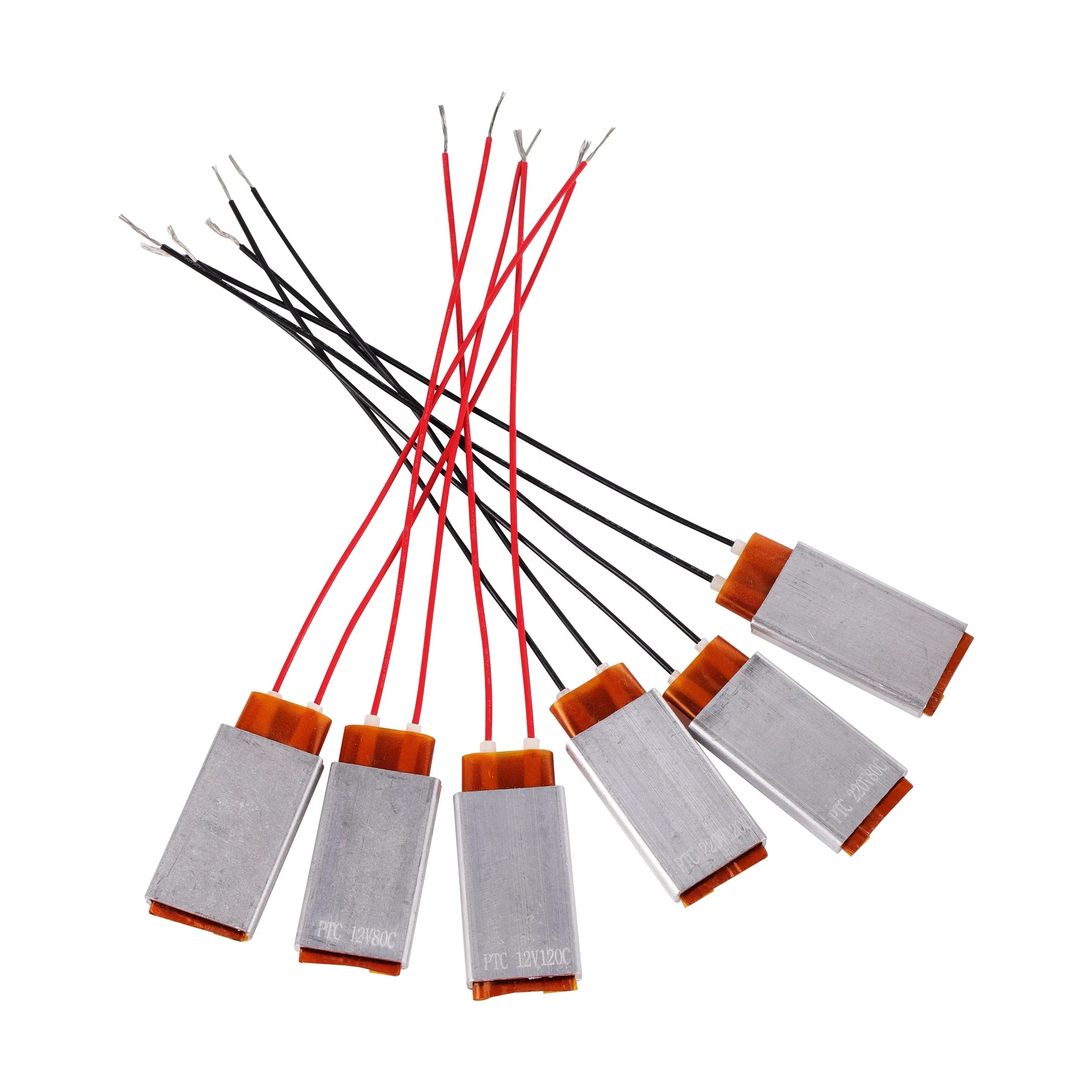Color: Red - 220V/12V 80-220 Degrees Celsius PTC Heaters Heating Element Hair Dryer Accessories Curlers Heater Poultry Incubator 1 Pc