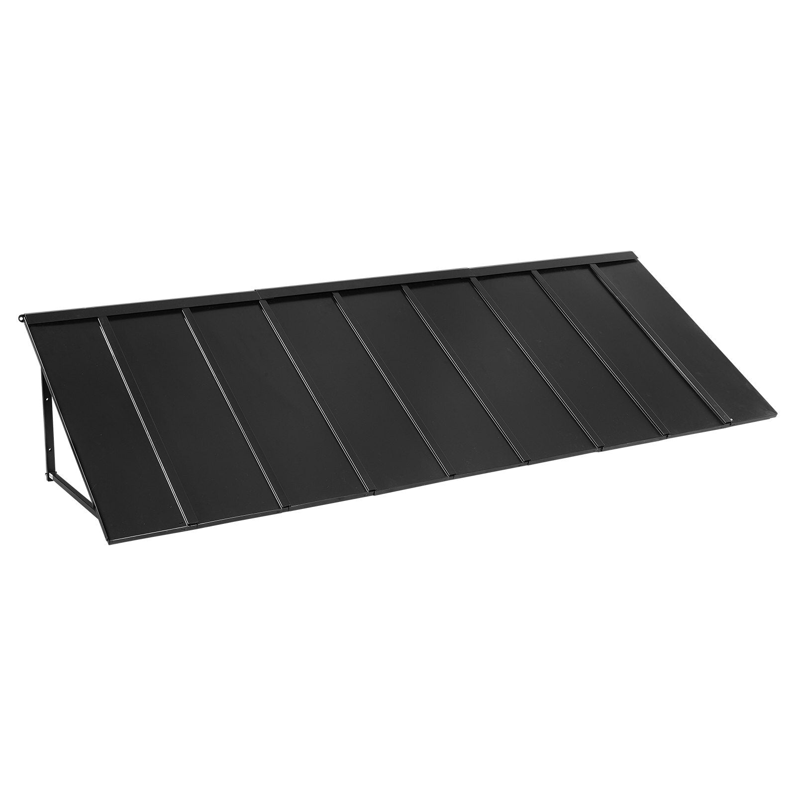 Fixed Metal Awning 104 x 36 in, Window Awning Door Canopy, Stable Triangle Steel Frame Awnings for Doors Exterior Rain, Snow & Sunlight Protection for Door Entrance, Windows, Porches, Balconies