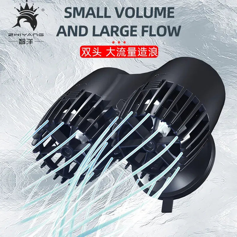 Color: GRAY, Power: 1W - Wavemaker Wave Maker Water Pump for Aquarium Fish Tank Submersible Aerobic Pump Water Circulation Pump Flow Surf Pump 220-240V