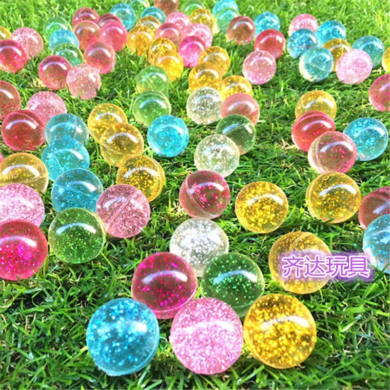 Color: DENIM BLUE - 20Pcs/lot Rubber 19mm Cloud Bouncy Balls Funny Toy Jumping Balls Mini Neon Swirl Bouncing Balls Kids Sports Toy Balls Cat Toy