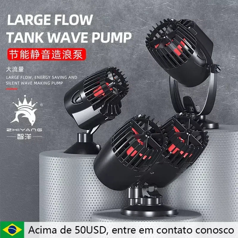 Color: Black, Power: 2W - Wavemaker Wave Maker Water Pump for Aquarium Fish Tank Submersible Aerobic Pump Water Circulation Pump Flow Surf Pump 220-240V