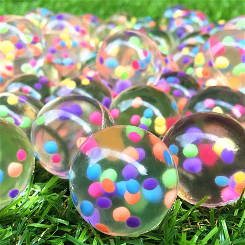 Color: Black - 20Pcs/lot Rubber 19mm Cloud Bouncy Balls Funny Toy Jumping Balls Mini Neon Swirl Bouncing Balls Kids Sports Toy Balls Cat Toy