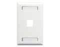 Faceplate id 1-gang 1-port white