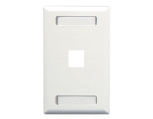 Faceplate id 1-gang 1-port white