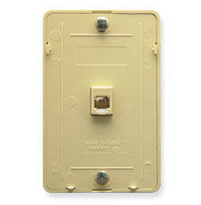 Wall Plate IDC 6P6C IVORY