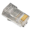 Plug 8p8c oval entry solid 100pk
